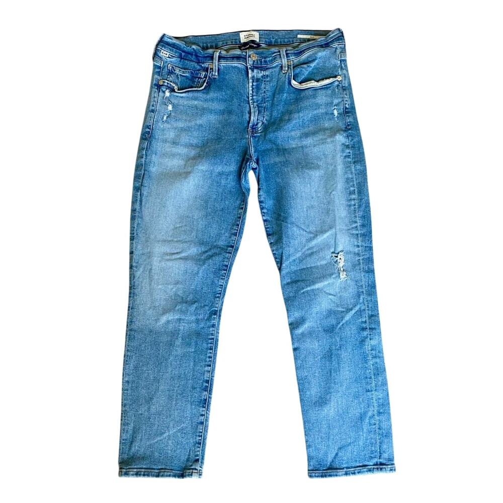 Citizens of Humanity Capsule Minimal Ella Mid-Rise Slim Straight Leg Crop Jeans